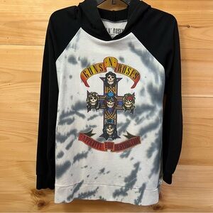 Guns N Roses Vintage Grungy Rock Band Hoodie - Kids' unisex sz L